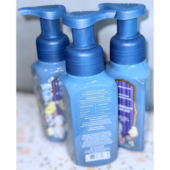 Bath & Body Works Marshmallow Bunny Hop 8.75oz Gentle Clean Foaming Hand Soap x3 - Picture 4 of 4